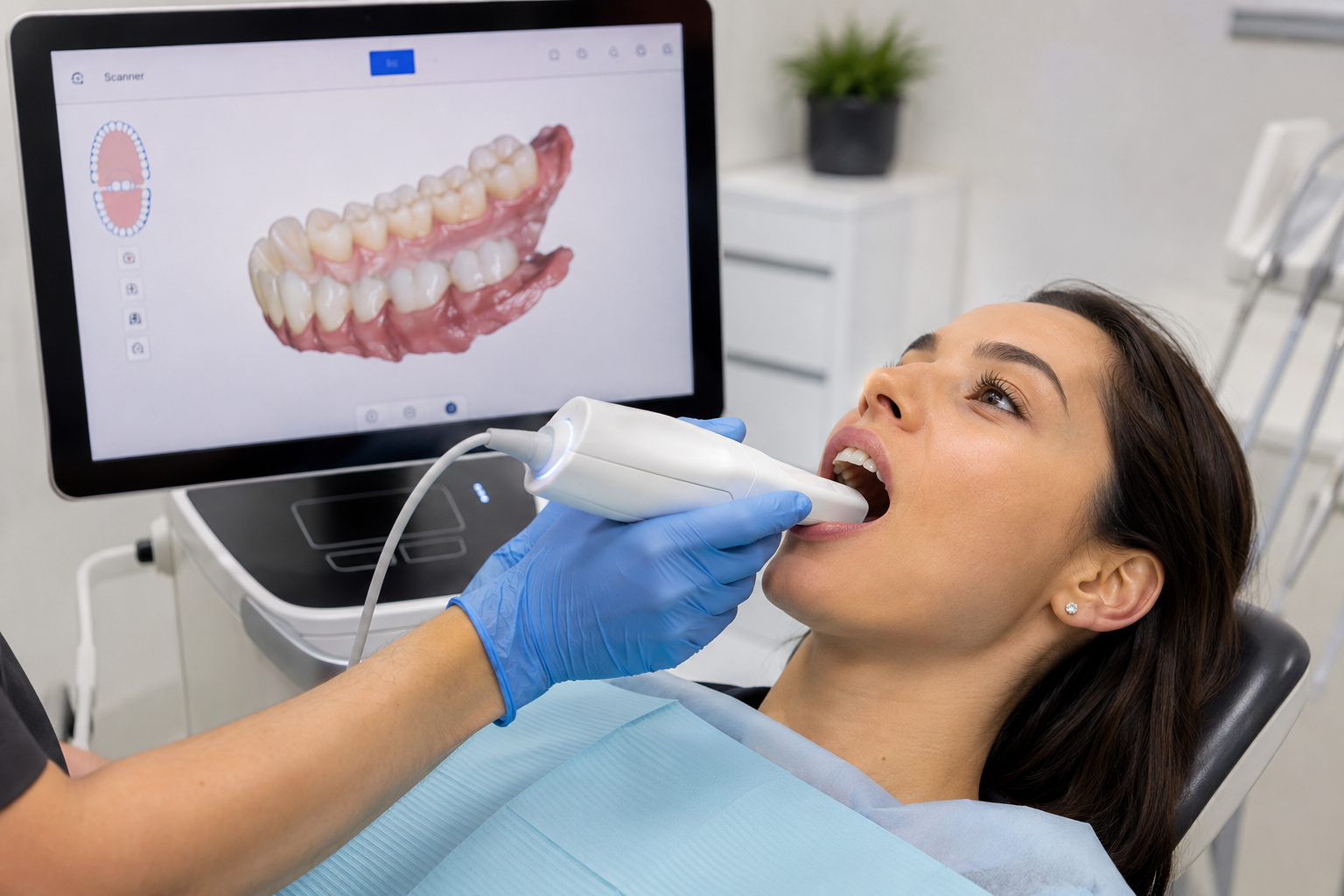 Scanner intraorale TAC 3D in uso clinico